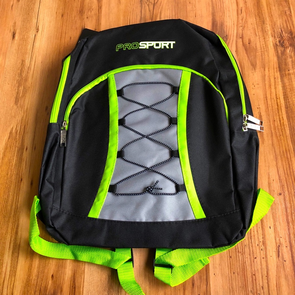 NEW Kids Backpack Black Green